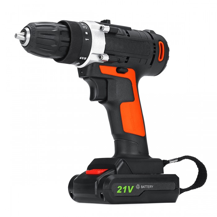 21V 100W 1350rpm Electric Cordless Impact Wrench LED Power Screwdriver Tool