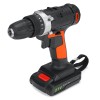 21V 100W 1350rpm Electric Cordless Impact Wrench LED Power Screwdriver Tool