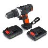 21V 100W 1350rpm Electric Cordless Impact Wrench LED Power Screwdriver Tool